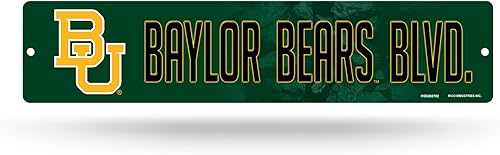 Miniatura 36 de NCAA Rico Industries Placa de calle de plástico Placa de calle de plástico de 4" x 16" Color del equipo,Alternativo,Champ,man