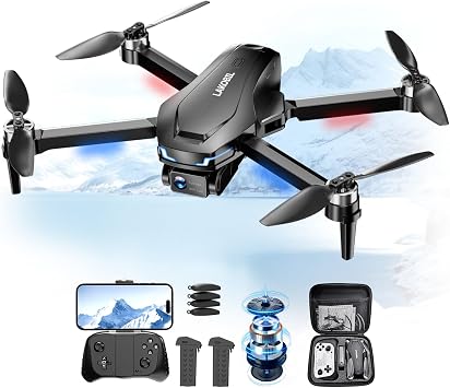 Drone with AI Optical Flow & AI Voice/Gesture Control, 1080P FHD FPV Camera for Kids Beginners Adults, Brushless Motor Foldable RC Drone, One-Key Start, 3D Flips, 2 Batteries 26 Min, Indoor/Outdoor