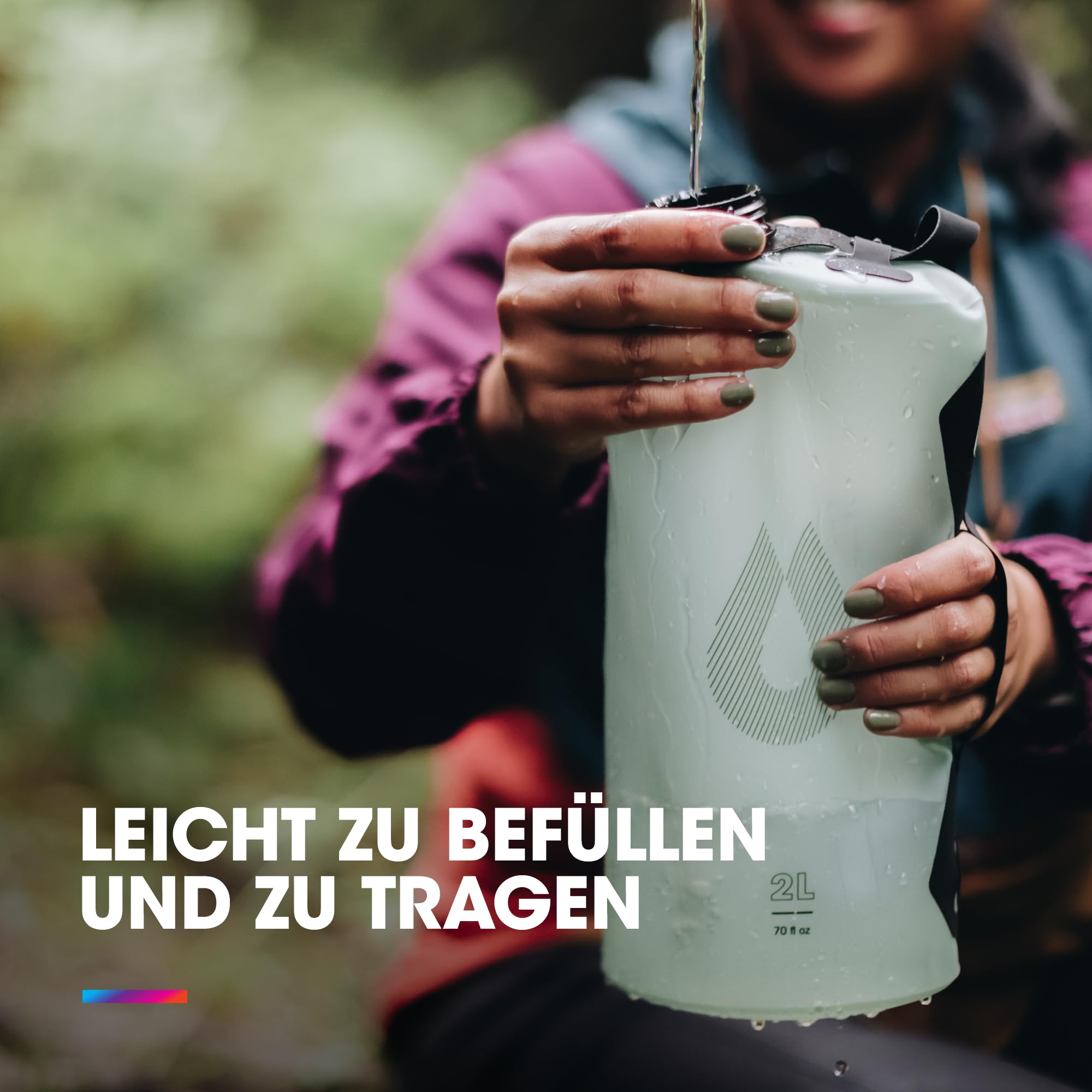 HydraPak Seeker (6L) Faltbarer Wasserspeicher, BPA- und PVC-frei, Camping-Trinkbehälter, 6 l