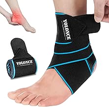 Ankle Brace for Sprain, Stabilizer Anklet, Adjustable Sprain Anklets, Ankle Brace for Women and Men, Achilles Tendon Anklet, Sports Ankle Brace Support and Compression