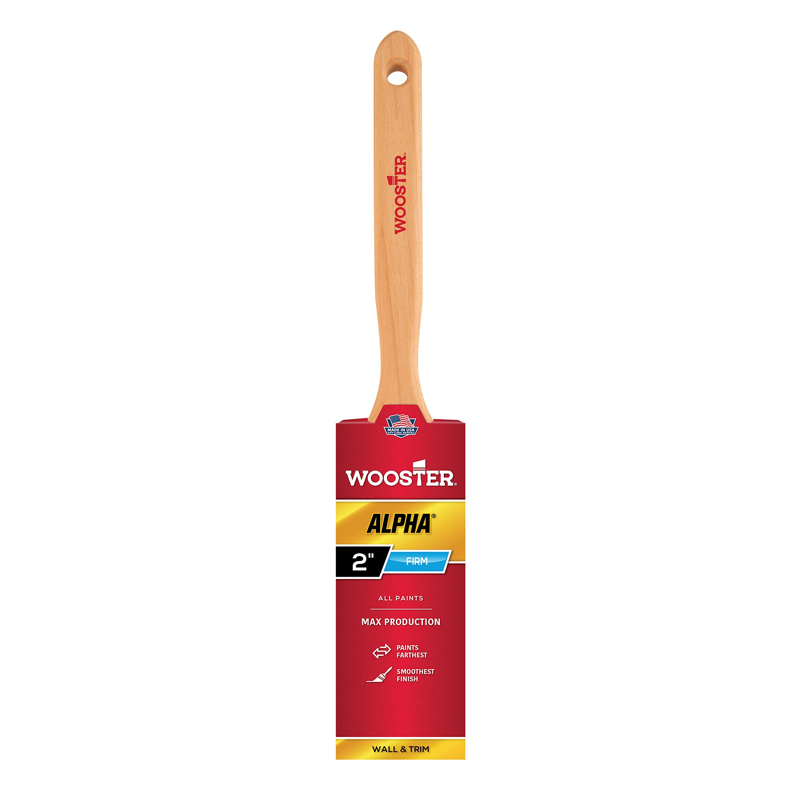 Wooster Brush Null Wooster 912-0042320020, 2-Inch Brush 4232-2 Alpha Flat Sash Paintbrush