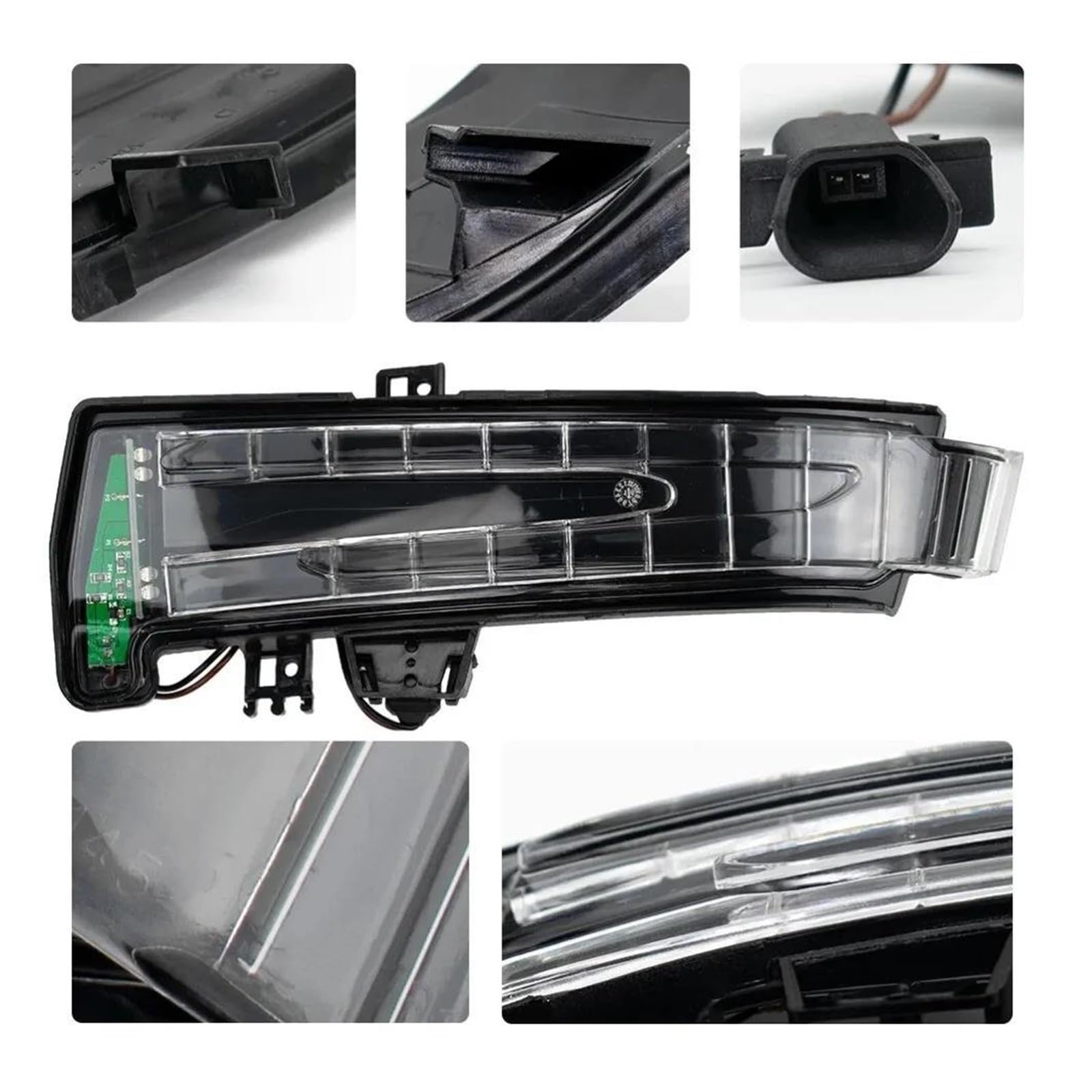Intermitente Led Para Mercedes Para Benz W176 W204 W212 W218 W221 W246 C117 X156 X204 2007-2018 Luz De Señal Giro Espejo Lateral(bien)