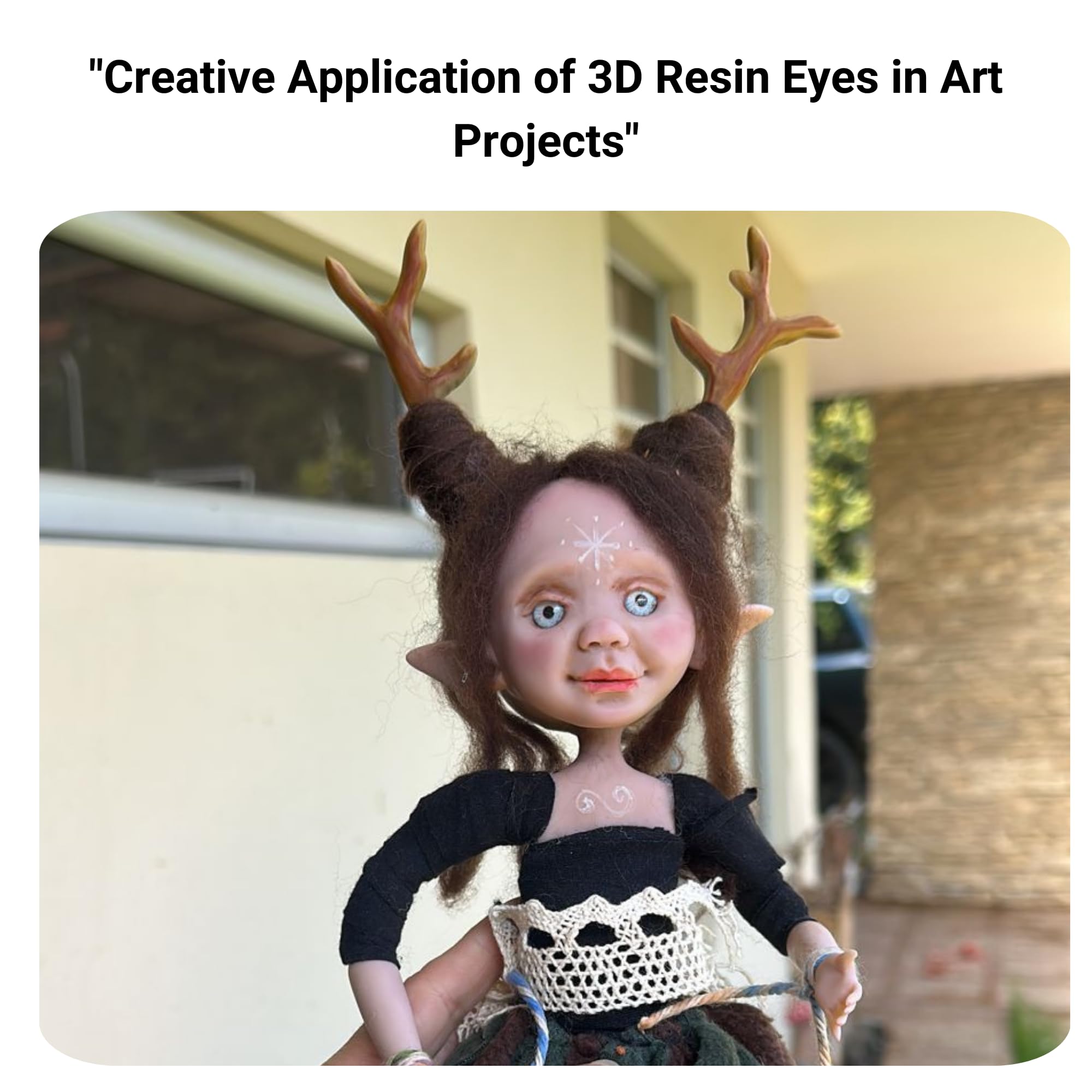 276-7: 12 of 7mm Pairs of 3D Resin Eyes (Grey) – Adhesive & Self-Adhesive for Crafts, Clay, Polymer, EVA, Cold Porcelain,Sculpture, Felt, Plaster, Paper, Fantasy Eyes, Ceramics & More