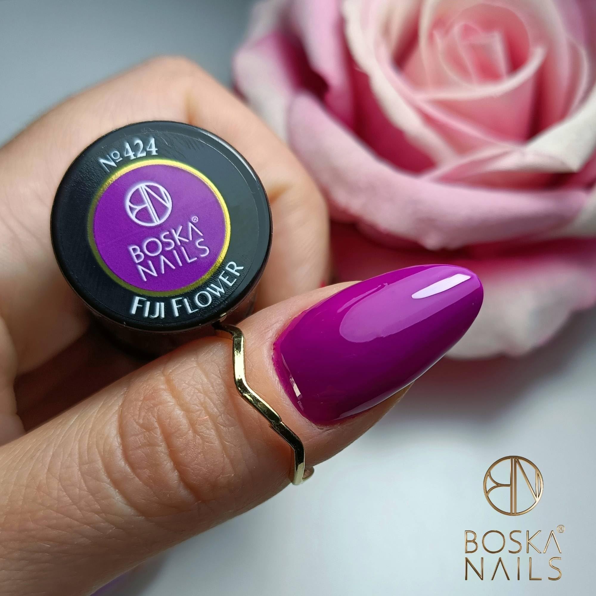 Boska Nails Island Paradise Colección de esmaltes híbridos 8 colores neón y pastel manicura veraniega duración hasta 3 semanas pincel profesional frascos de 6 ml