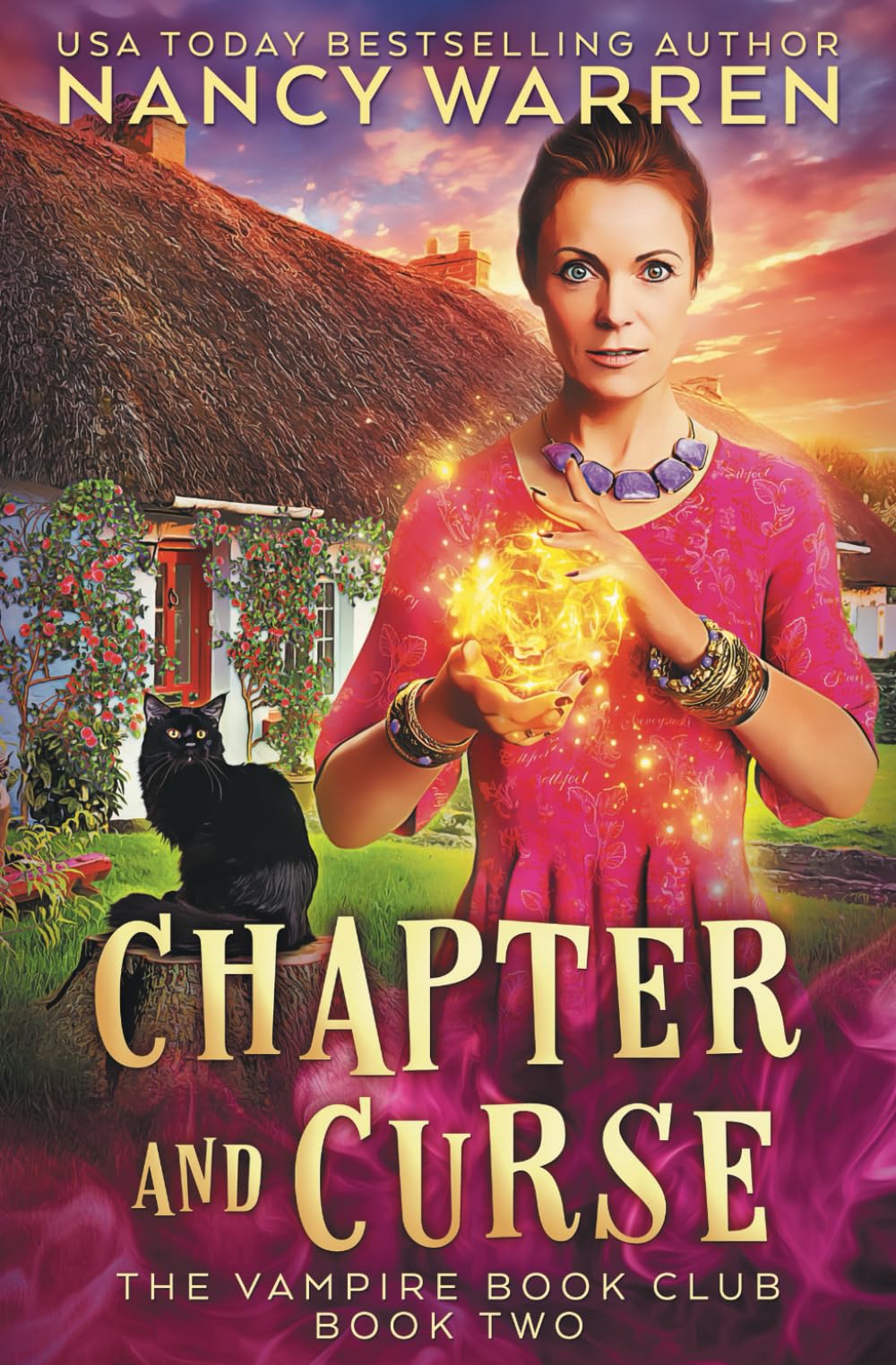 Chapter and Curse: A Paranormal Women's Fiction Cozy Mystery: 2 (Vampire Book Club)