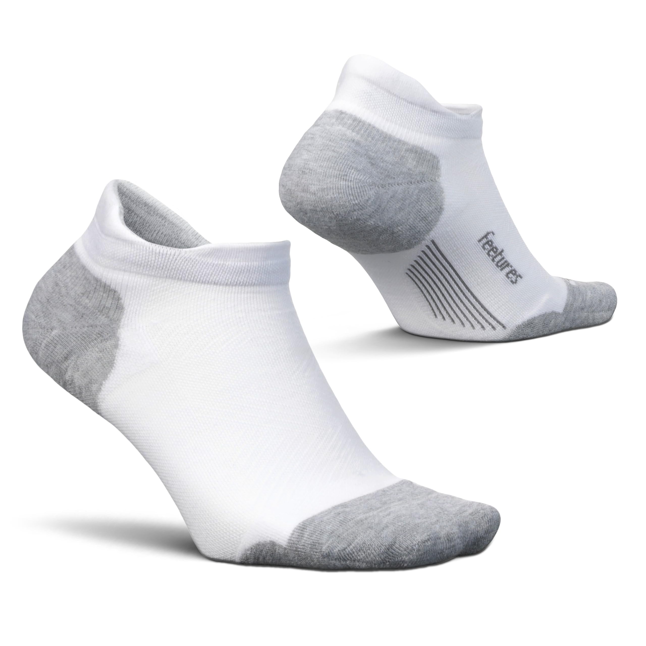 Feetures Elite Max Cushion No Show Tab Ankle Socks - Sport Sock with Targeted Compression