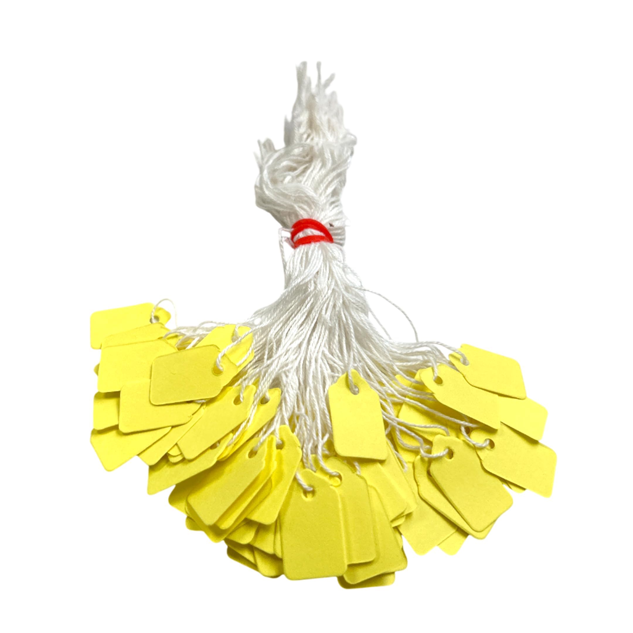 Pack of 200 Small Yellow Strung Tags Price Tickets 13 x 20mm