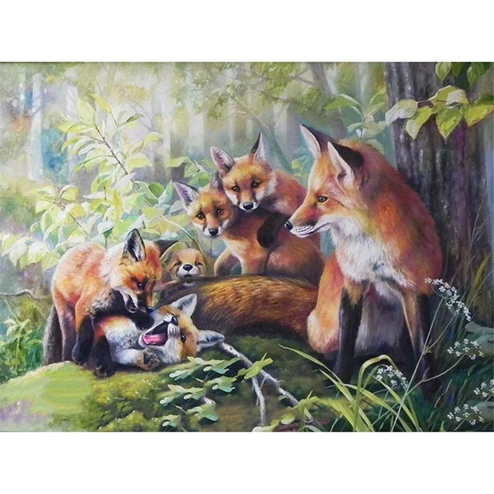 Broderie diamant Forêt multicolore