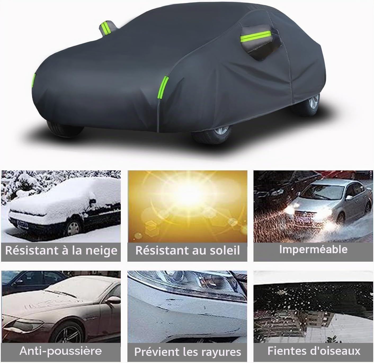 Bâche Voiture Extérieur pour BMW X3 G01 X3 E83 X3 F25 Housse de Voiture,Étanche Exterieur Couverture Complète Bâche Auto Housse de Protection Voiture