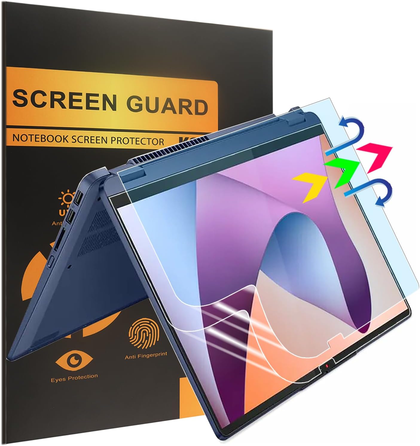 KEANBOLL 2 Pack Blue Light Blocking Screen Protector for Lenovo Ideapad Flex 5/5i 14″ 2-in-1, IdeaPad 5/5i/5x 14″ 2-in-1 Laptop & Flex 5i Chromebook Plus – Anti Blue Light Anti-Glare Shield (14-Inch)