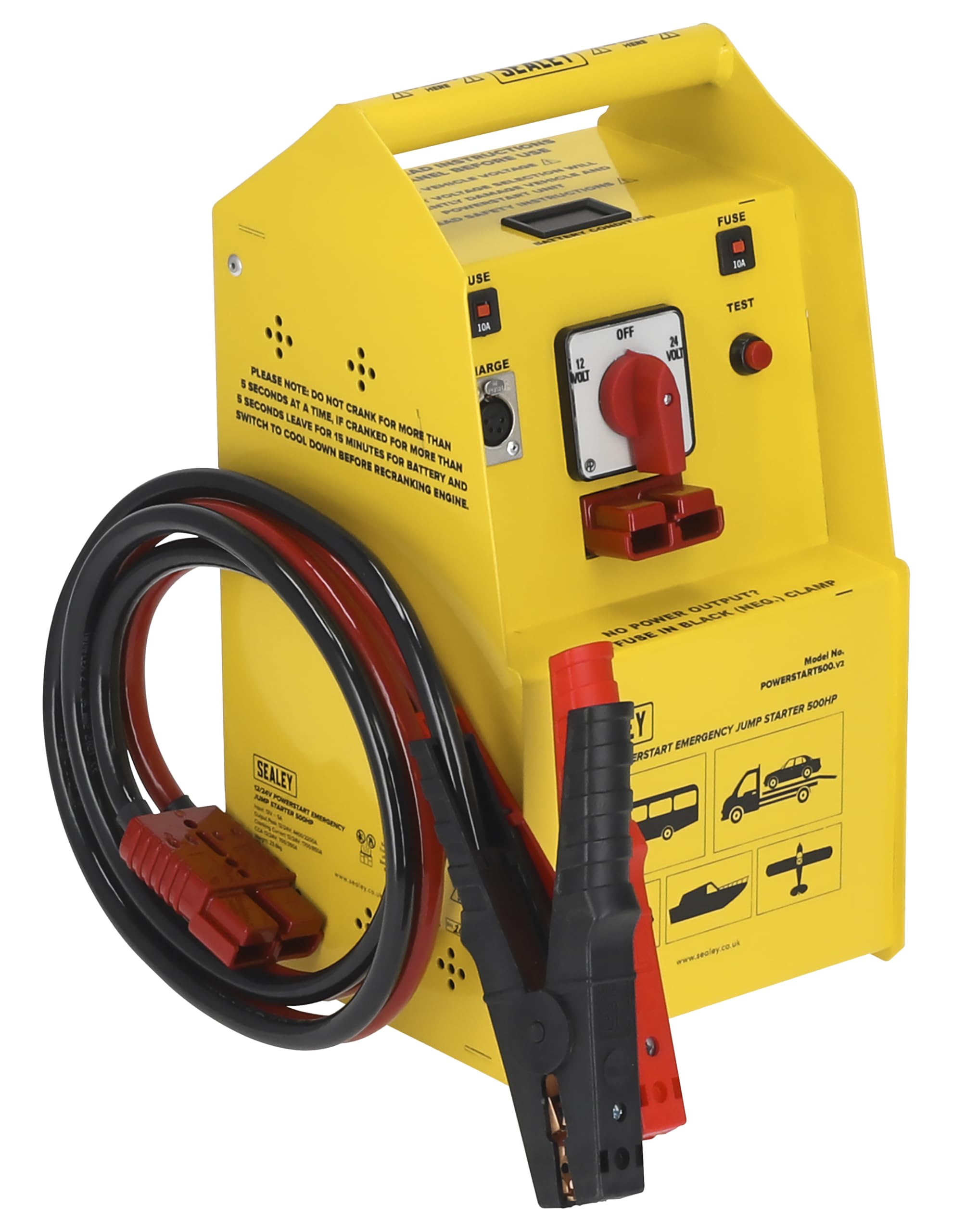 Sealey Powerstart500 Powerstart Emergency Power Pack 500Hp Start 12/24V