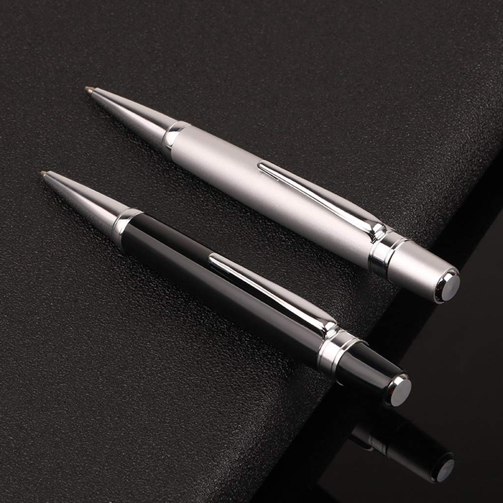 Luxury Metal Ballpoint Pen Roller 1 0mm Black Business Writing Office School Supplies Pencil Tips — view 6