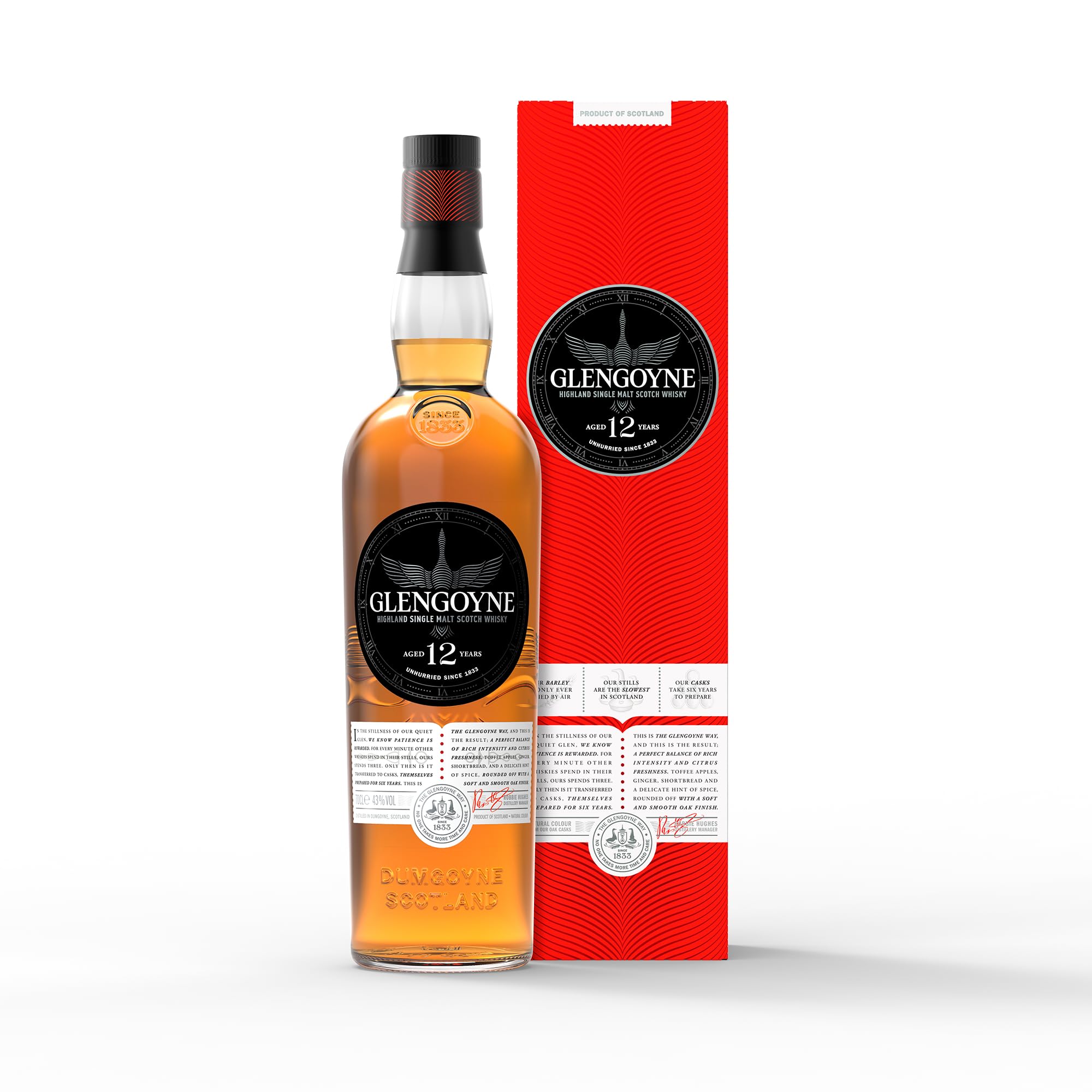 12 Year Old | Highland Single Malt Scotch Whisky | 70cl 43% ABV | Award-Winning Whisky Distilled Slowly in the Scottish Highlands for Fruity Flavour | Ideal for Gifting