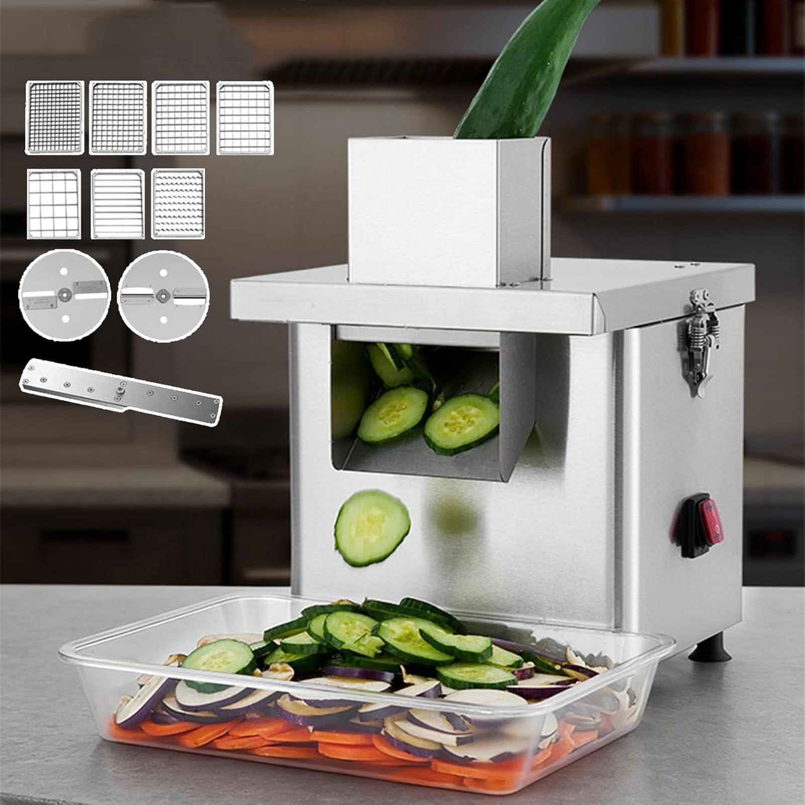 Tagliaverdure Professionale 9-in-1 per Cucina 220V