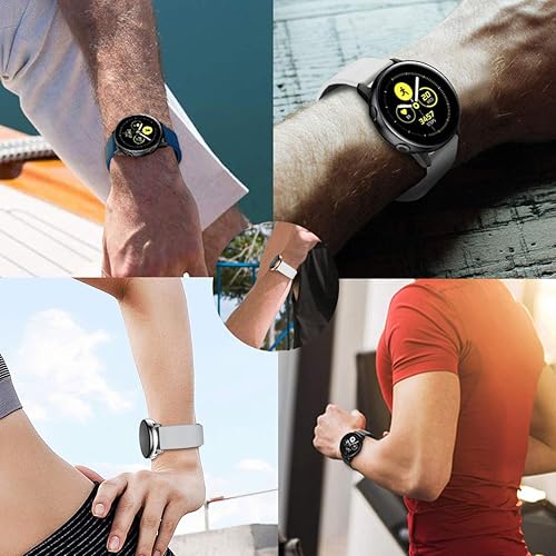 Miniatura 6 de Veczom Correa de reloj de 0.78 pulgadas compatible con Samsung Galaxy Watch Active 2 de 1.575 pulgadas, 1.732 pulgadas, Galaxy Watch 3 de 1.614