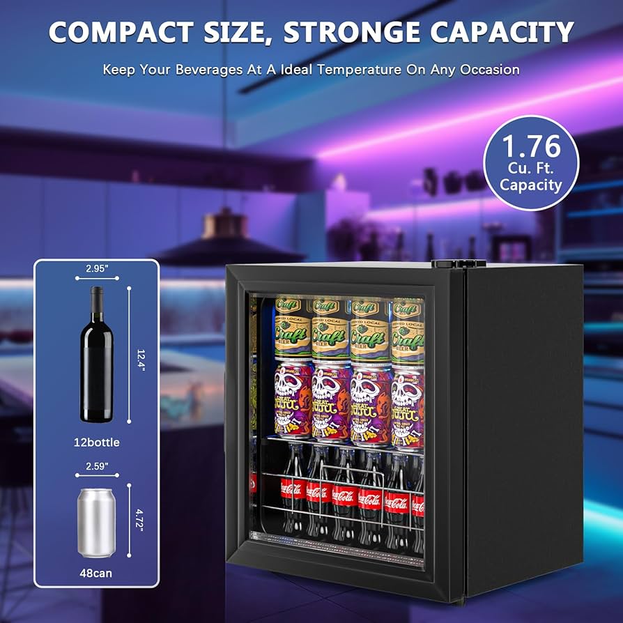 Amazon.com: Geekman 75 Can Beverage Refrigerator