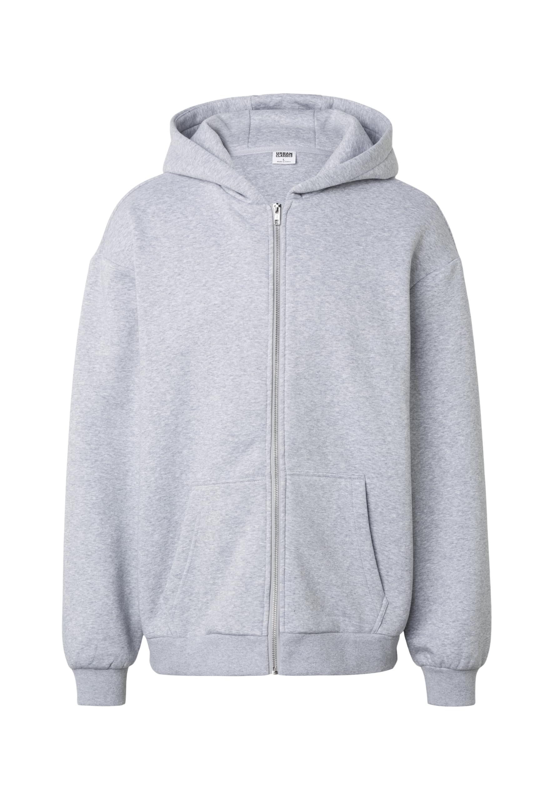 Urban Classics Sudadera con Capucha para Hombre con Cremallera mullida, Sudadera con Cremallera y Cremallera para Hombre, Corte Grande