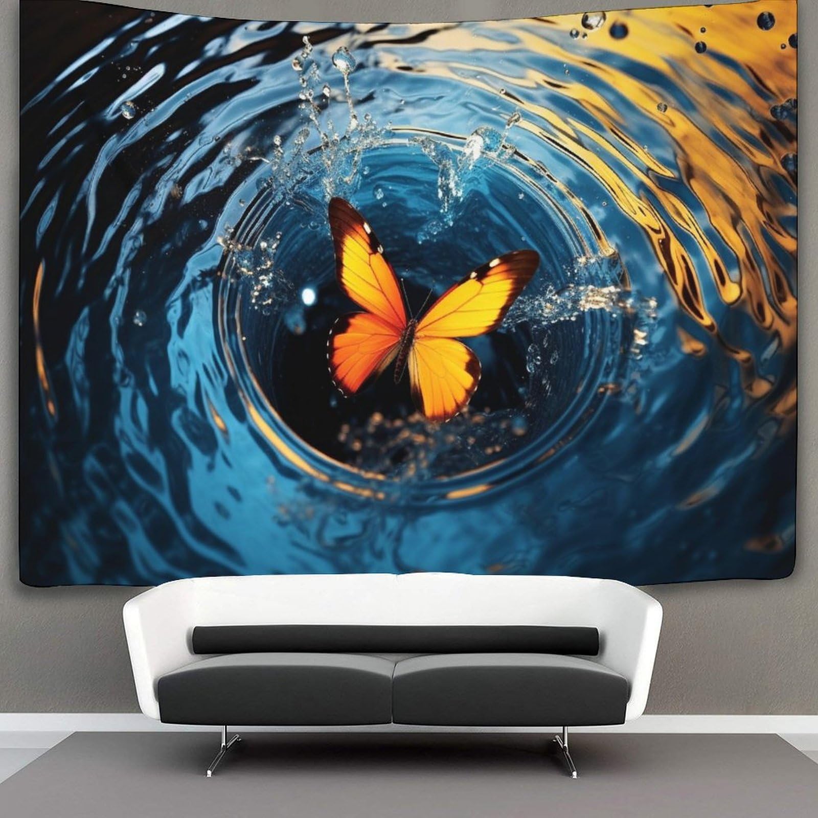 kaiyun Butterfly Tapestry, Wall Hanging,Wall Art for Bedroom Aesthetic Home Decoration for Living Roombedroom 180cmx230cm