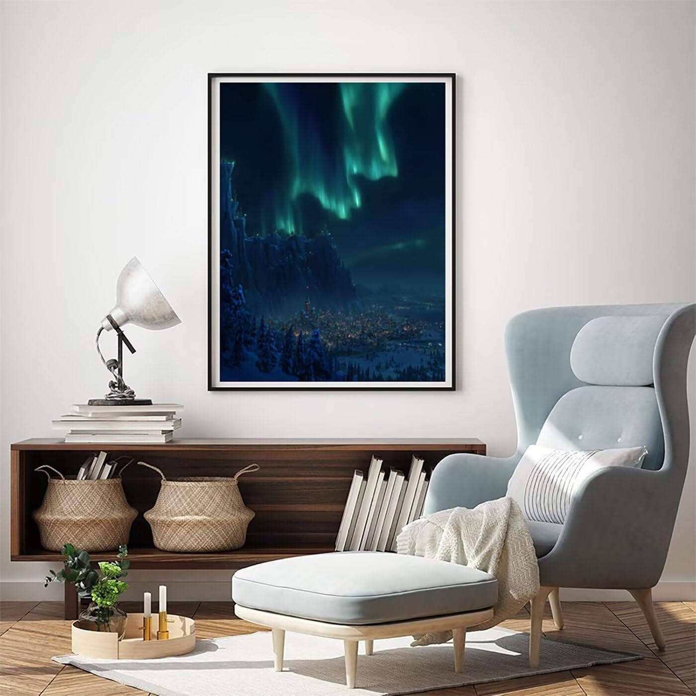 Landschaft Laser Malen Nach Zahlen Erwachsene, Paint by Numbers Adult Anfänger Kreativ Set für, Heimwerk Malen Nach Zahlen Kinder, Pinsel und 36 Acrylfarbe Als, für Deko Wohnzimmer 60 x 80 cm BJHWK879