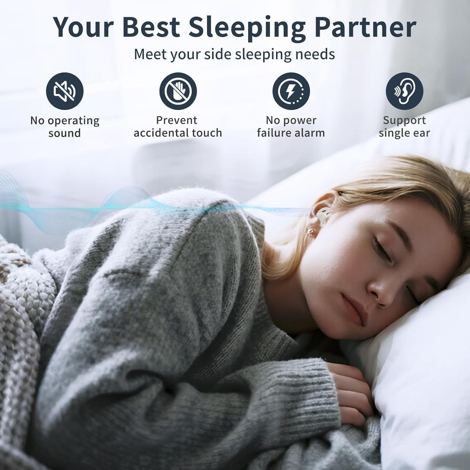 2026 New Schlaf Kopfhörer - Mini Schlafkopfhörer Bluetooth 5.3 Kopfhörer mit 80 Stunden Akkulaufzeit - Kabellose Kopfhörer abellos Bluetooth mit SFE-Ohrpassform - weichen sleepbuds & druckfreiem