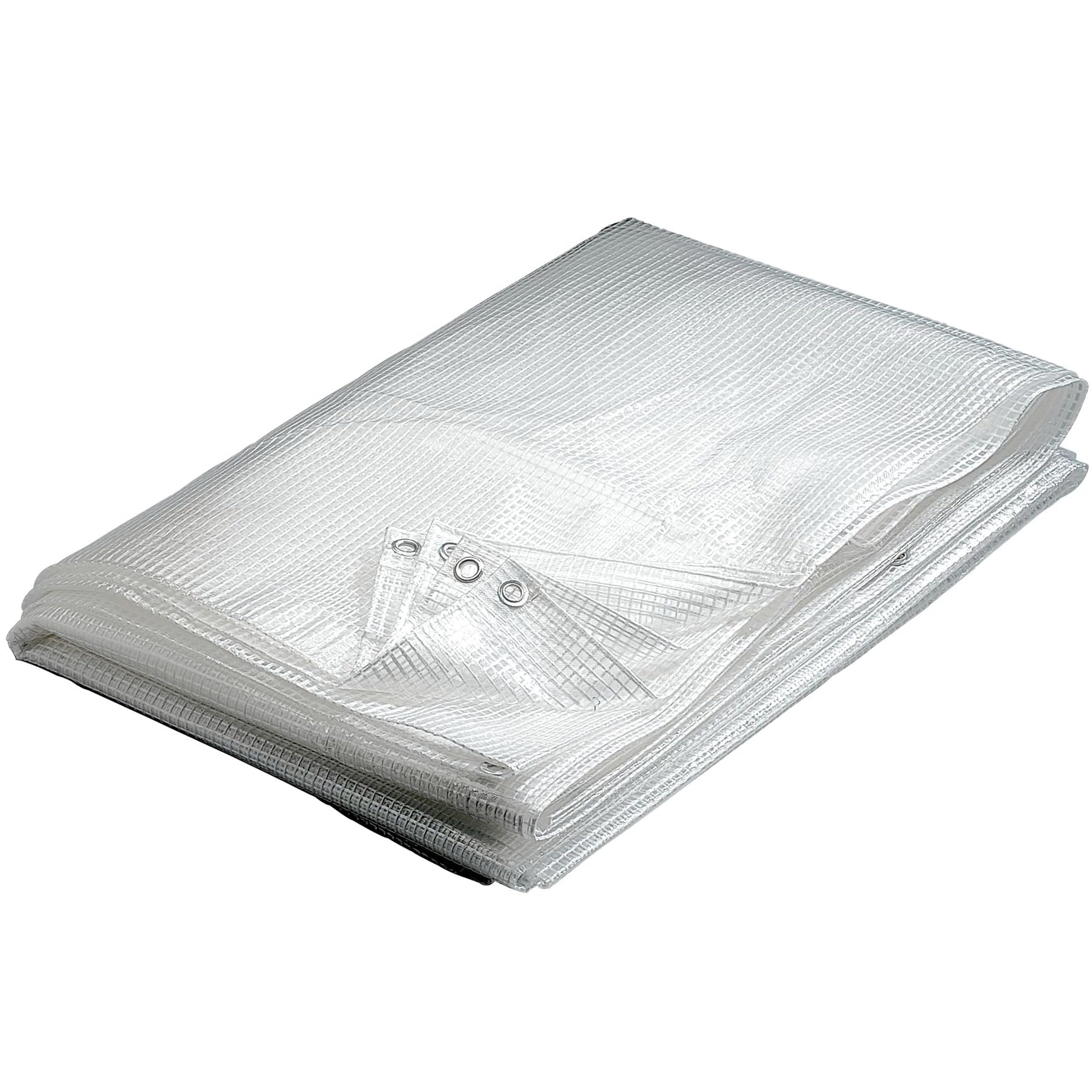 WERKA PRO Bâche Transparente 300 g/m2 6 x 10 m | Polyéthylène, aluminium, polyvalent, durable, anti-UV, usage jardin et bricolage, transparent, taille 6 x 10m