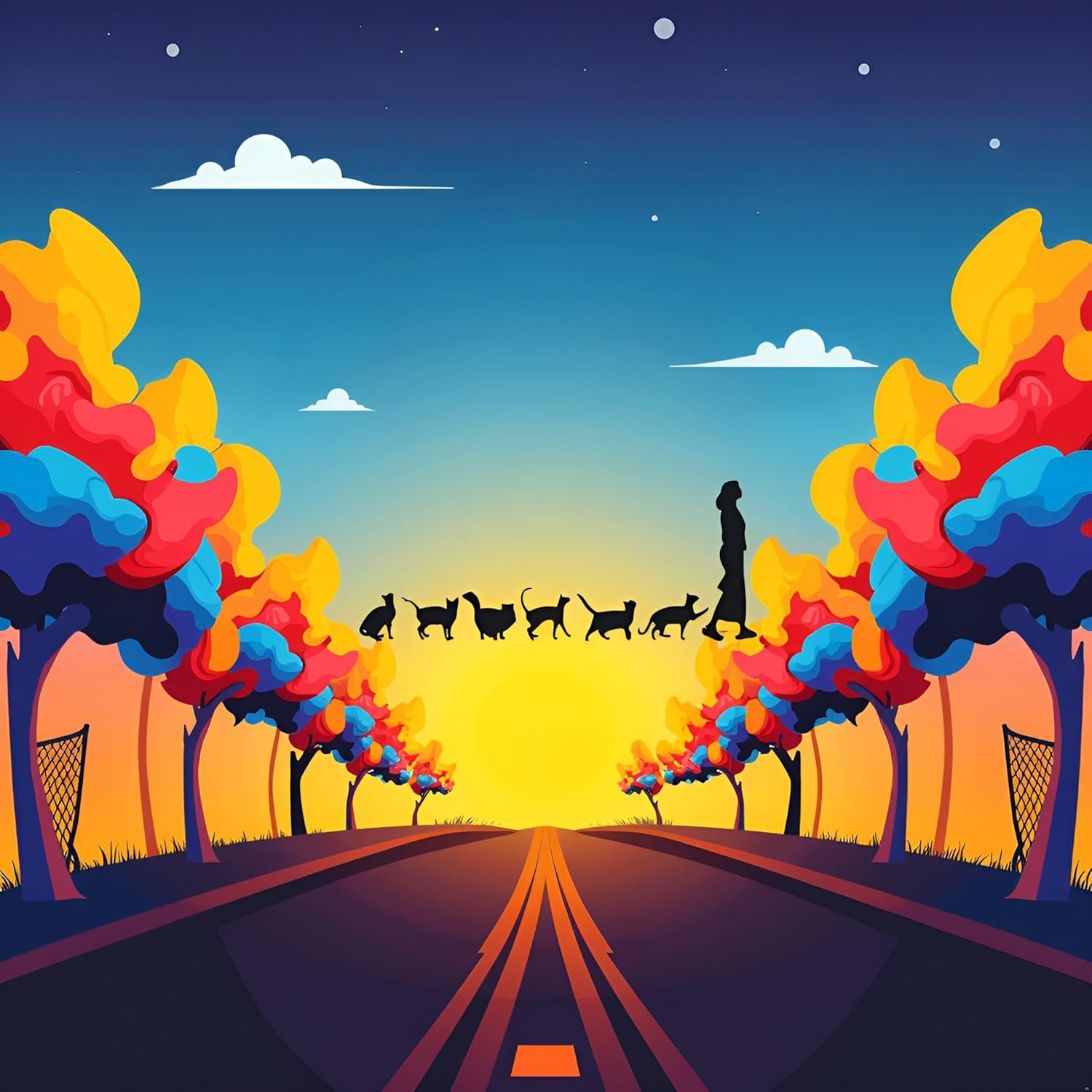 2Pcs Cat Lady Decor Decals, Car Auto Truck Decals, Window Decal, Self-Adhesive Vehicle Sticker, Bumper Stickers, Exterior Accessories - Image 8