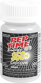 Tablets, Vitamin B6 and B12 Caffeine Pills, 350 mg Caffeine per Serving, Physical Performance and Focus Supplement, 100 Count