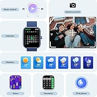 Vista 7 de Reloj inteligente para mujeres y hombres, reloj inteligente para iPhone y Android Bluetooth (respuesta/llamada) Alexa integrado, rastreador