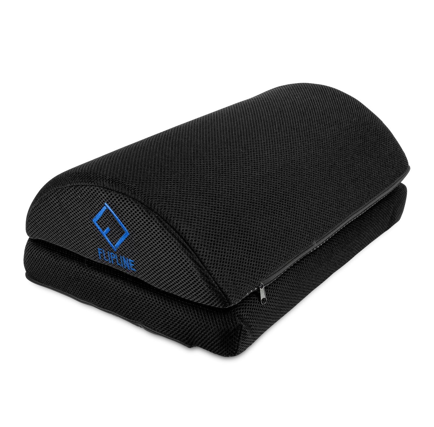 Repose-pieds Ergonomique Repose-pied Ergonomique FLIPLINE - 2 Hauteurs Réglables - Housse Velours Et Pochette Polaire - Noir Accessoire Ergonomique Bureau