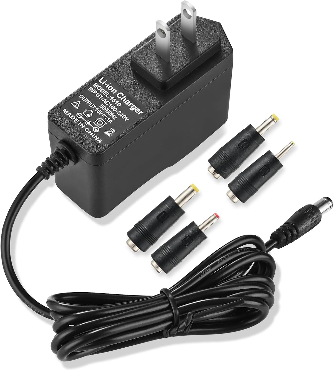 15V 1A Charger for Car Jump Starter Power Supply 15V 1A~1.5A for Peak 450A 500A 600A 800A 1000A Auto Battery Booster Jump Starter, Compatible Beatit,Tacklife,Gooloo & More Portable Car Jump Starter
