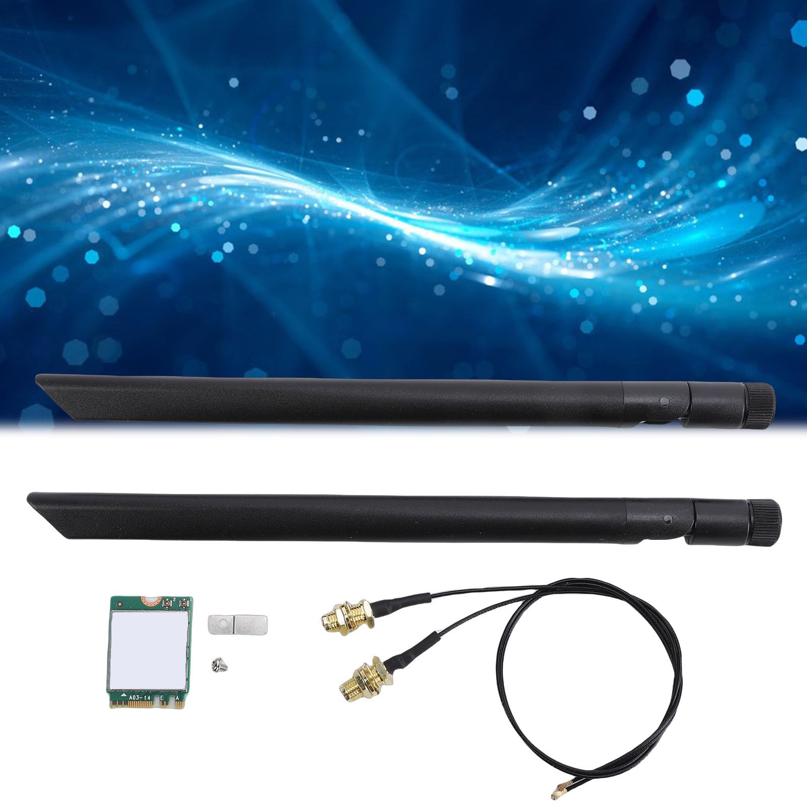 Scheda di Rete WiFi, AX1675X Scheda Wireless WiFi 6E M.2 2.4G 5G 6G Adattatore di Rete per PC Bluetooth 5.3 Tripla Banda con Doppia Antenna da 8 DB Supporto per, Supporto per