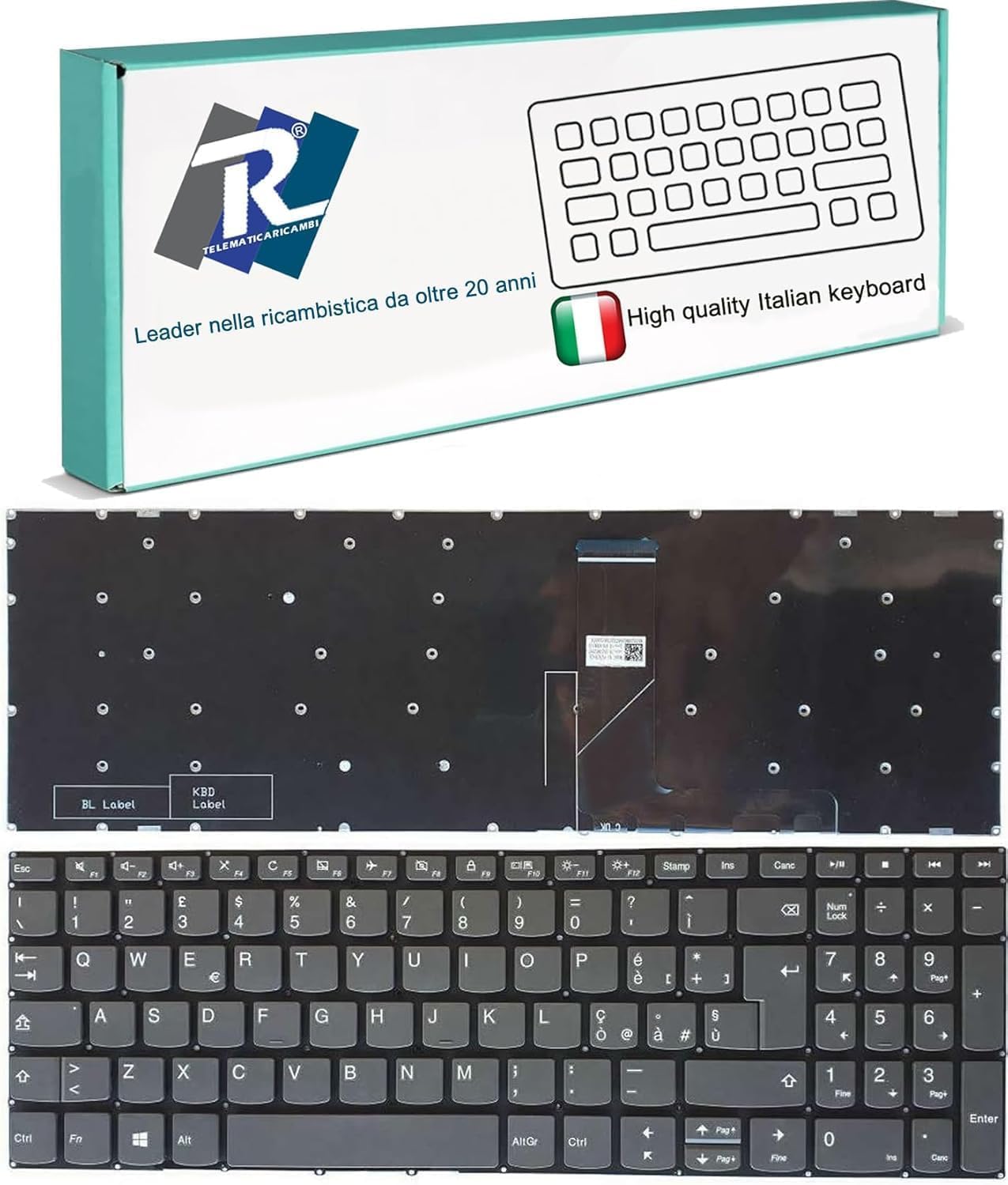 TASTIERA compatibile per Lenovo Ideapad 3-15ADA05 81W1 3-15ARE05 81W4 3-15IGL05 330S-15