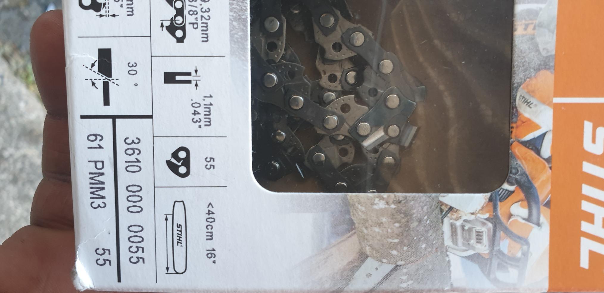 Stihl Chaîne De Tronçonneuse PMMC3 3/8" 1.1mm 40cm - Référence 36100000055