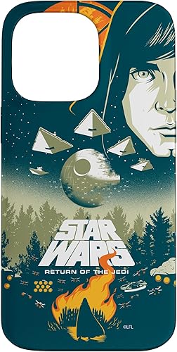 Miniatura 21 de Funda para iPhone 15 Pro Max con póster de película retro ilustrada de Star Wars El regreso del Jedi