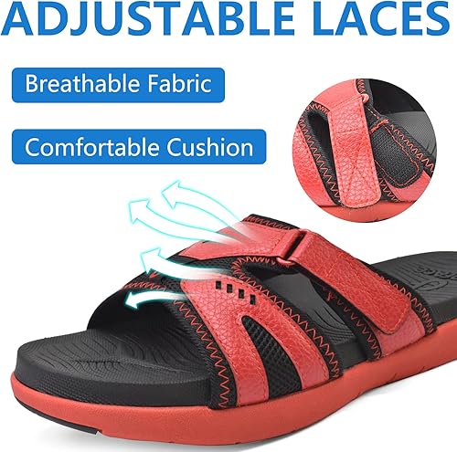 Miniatura 4 de COFACE Sandalias de recuperación deportiva para hombre, fascitis plantar, suaves, ligeras, ortopédicas