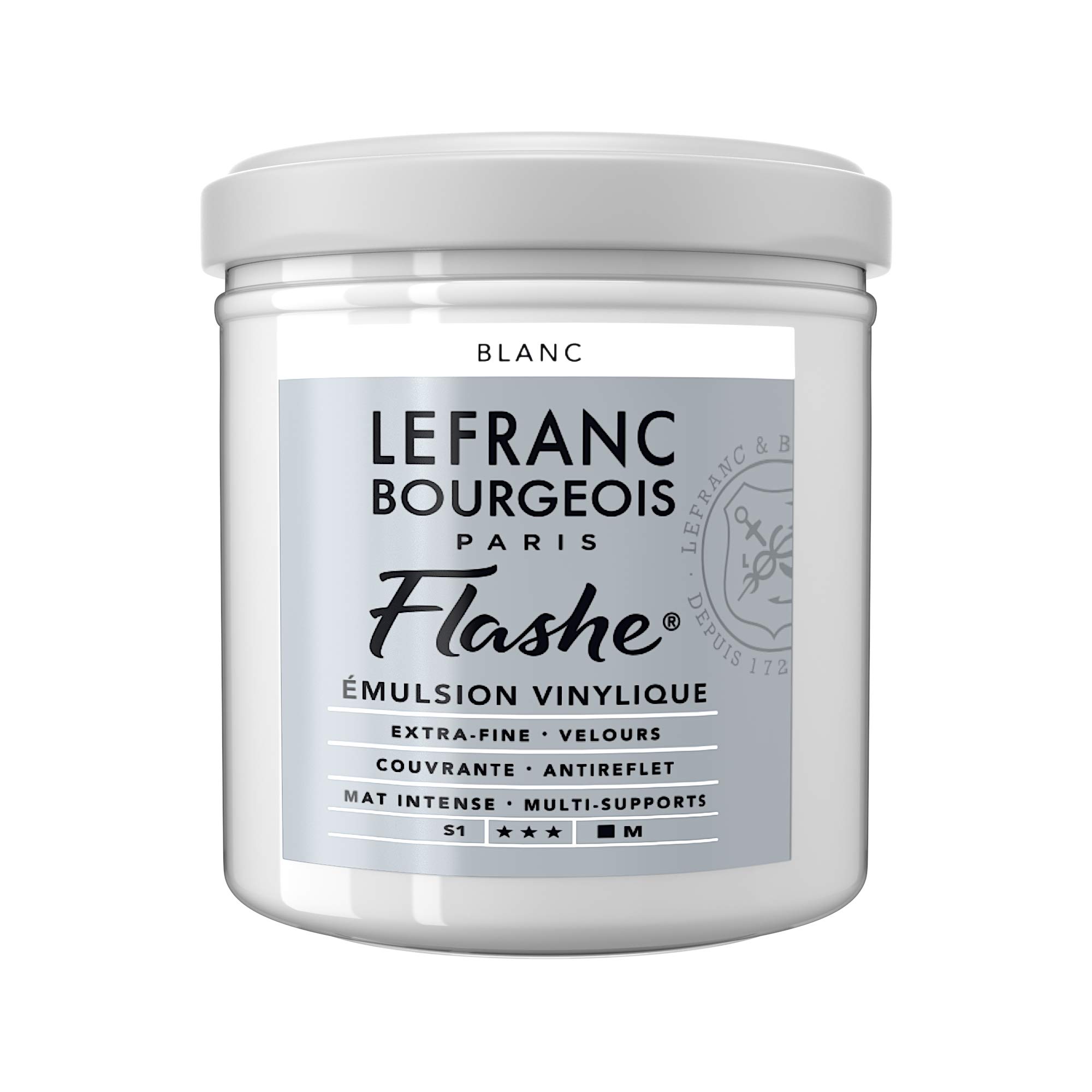 Lefranc Bourgeois Emulsion, Acrylic, Vinyl Paint, White, 1 stück (1er Pack)