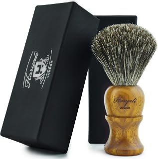 Haryali London - Brocha de afeitar en madera de rosa