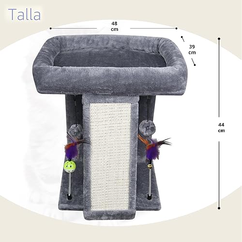 TWDEPART Cat Tree Tower with Cat Scratching Post for — detail view