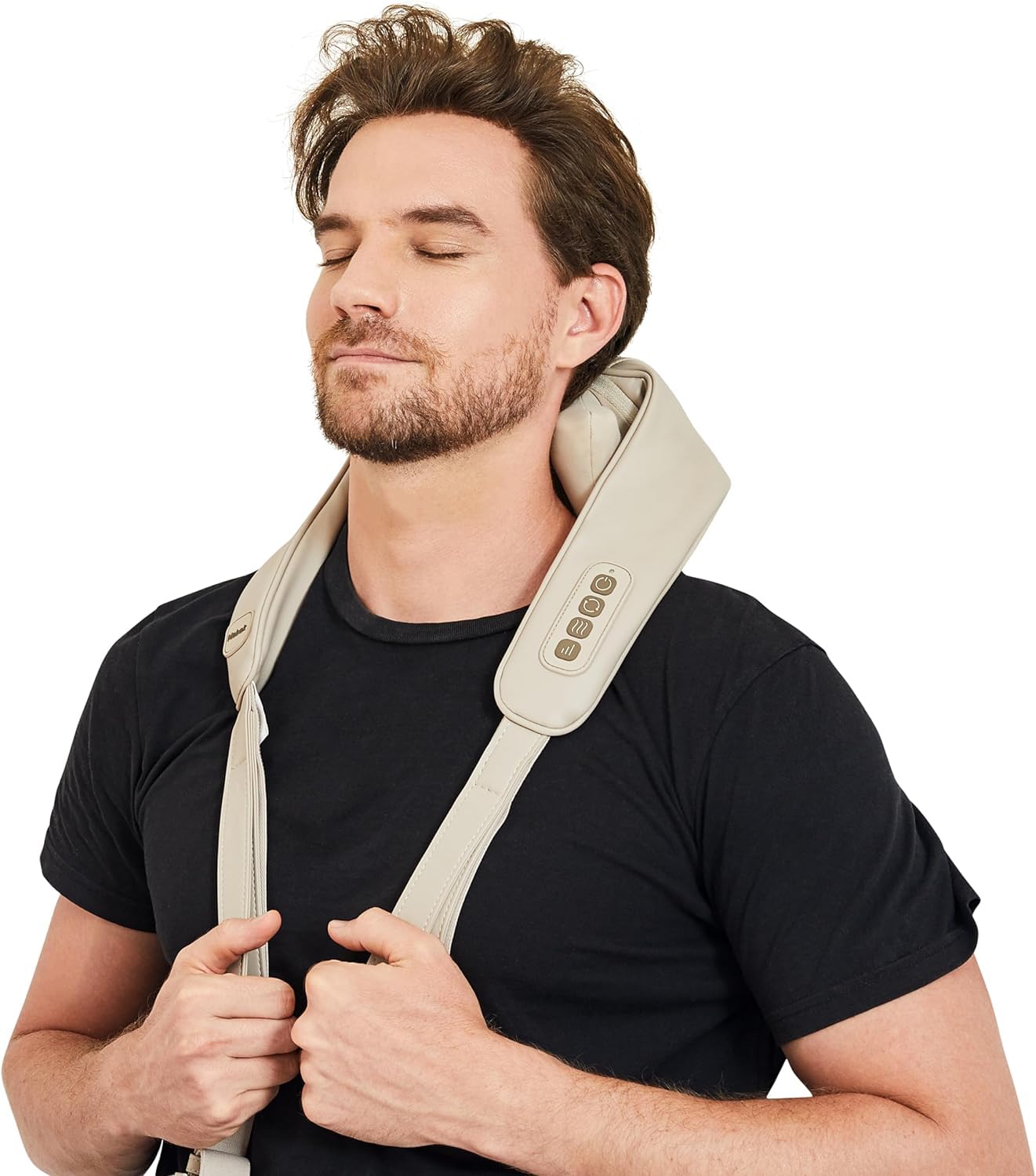 SQUADO - Massaggiatore Elettrico Collo, Massaggiatore Relax Collo a Caldo a Forma di U per Rilassare i Muscoli del Collo e Rimuovere la Fatica di Lavoro