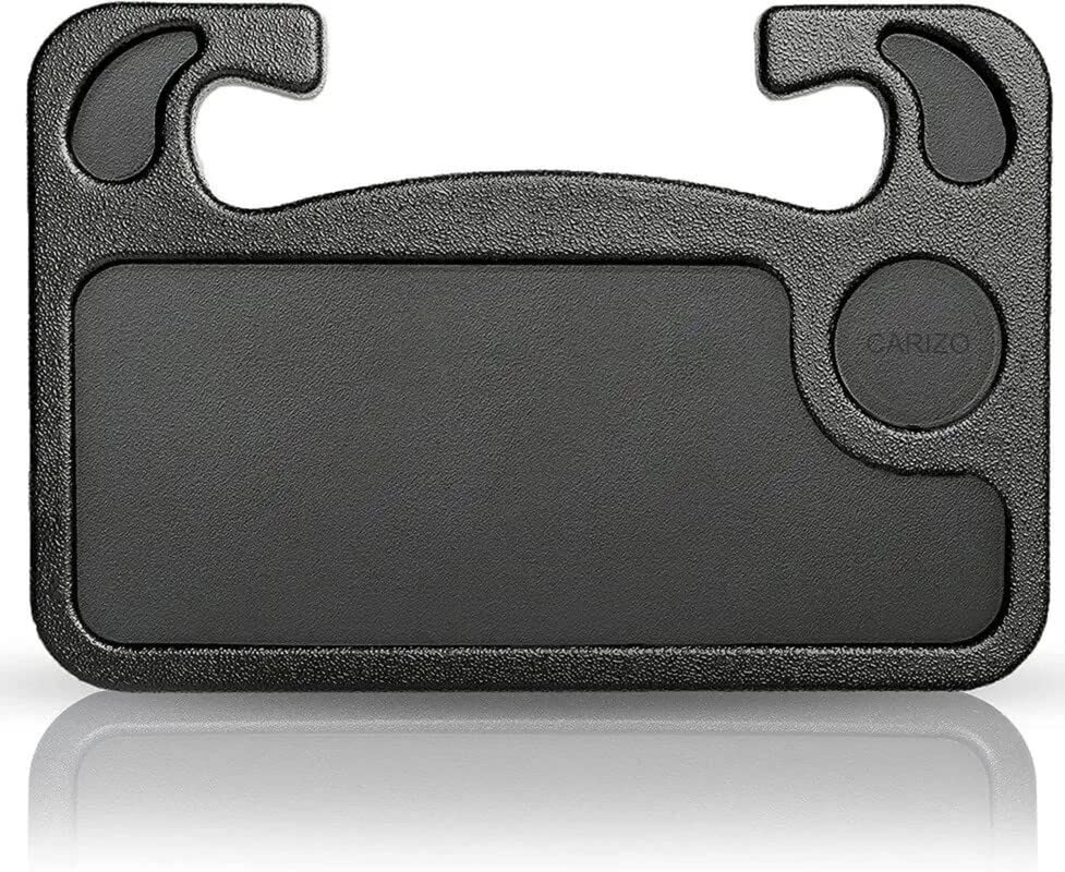 CARIZO Multifunction Wheel Tray Car Steering Wheel Desk for Computer, Food, Snack, Lunch, Drinking, Car Laptop Desk/Eating Table (Black) Compatible with Nissan Sunny (2011-2015)