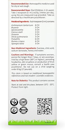 Miniatura 5 de Mother's Choice for Koff, para tos seca y húmeda, cuidado natural de la tos para niños con miel, 4.2 fl oz