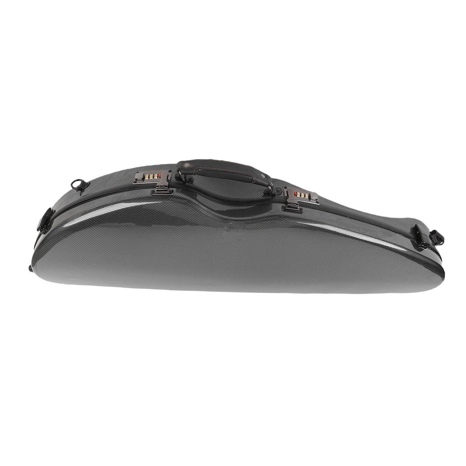 Borsa per Violino a Misura Completa, Elegante Colore Nero 4/4 Violino in Fibra di Carbonio per Viaggi