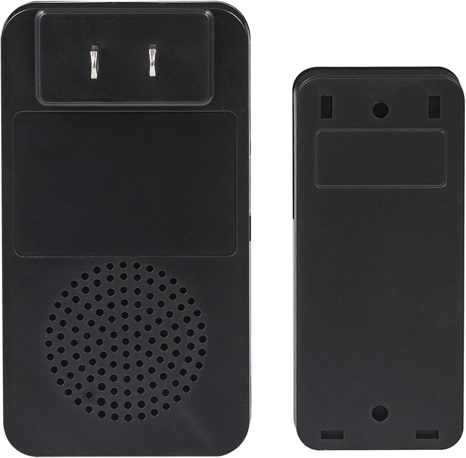 Black and White Wireless Door Chime Kit with Volume Control