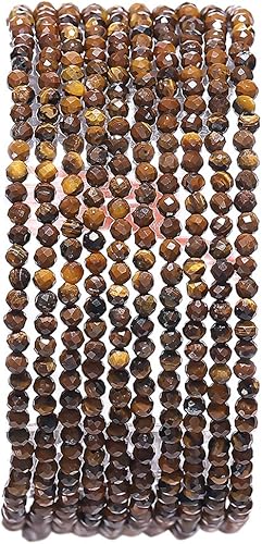 Miniatura 67 de Cuentas redondas de piedras naturales semipreciosas facetas de fluorita para hacer joyas 2-2.5mm 38cm