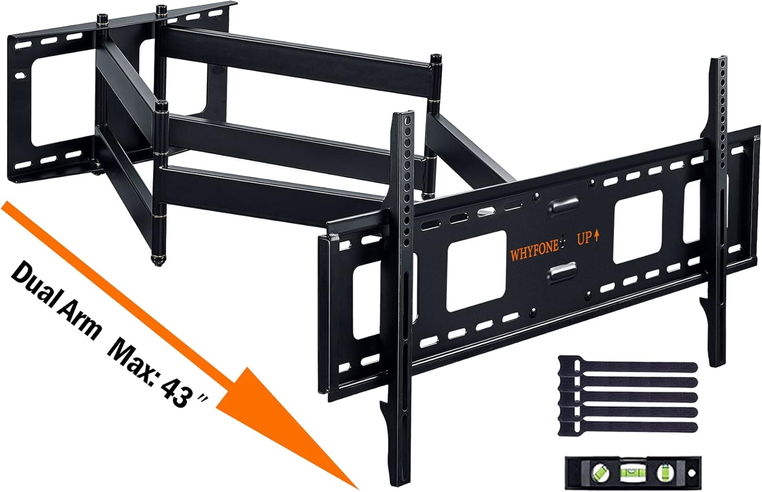 TV Wandhalterung Mit 655mm Langem Arm - 180° Drehbar Für 13-50 Zoll | VESA 300x300 Bis 35kg