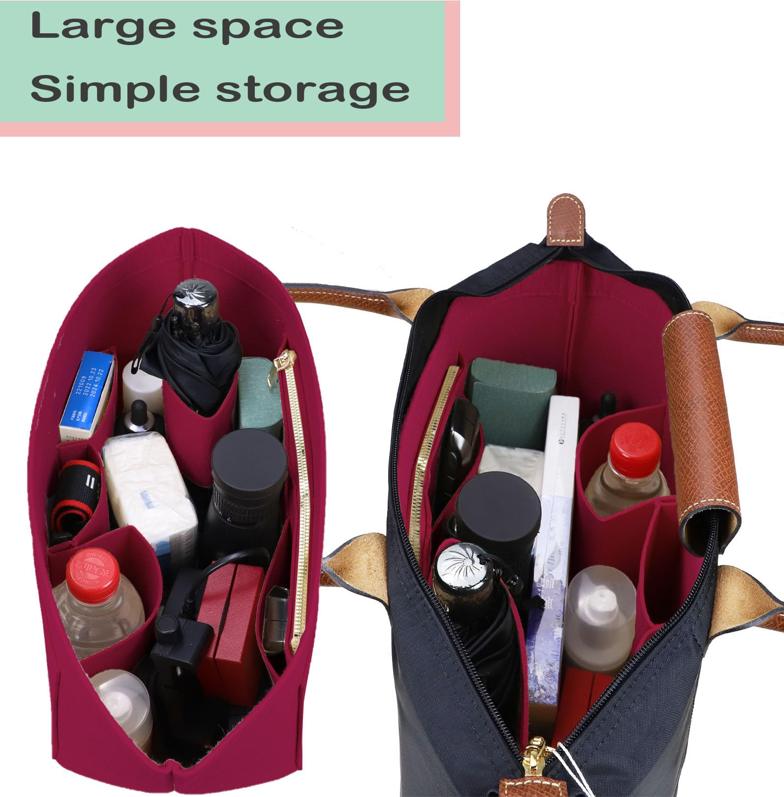 N*a様 L ORGANIZER manufactured by P.F Amazon.com: Lckaey Purse Organizer Insert for Longchamp Le Pliage