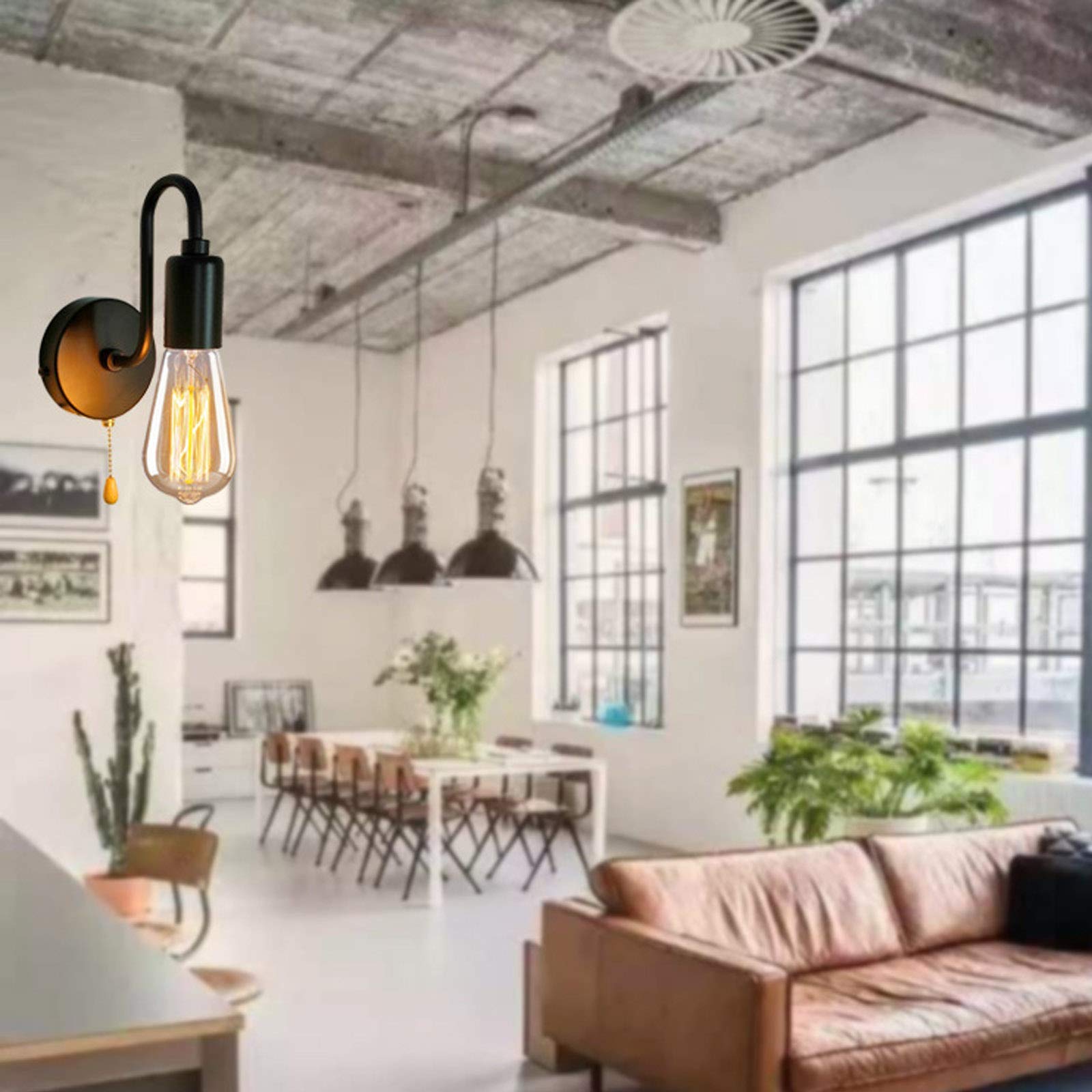 Retro Wandlamp industriële loft balkon gangpad tra... - Vicedeal