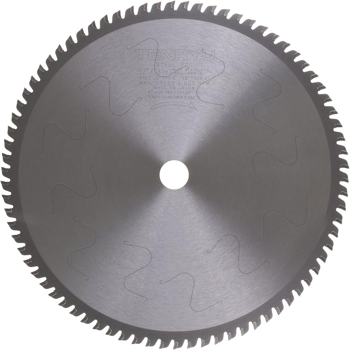 Tenryu SPS-30578 12" 78T 1" Arbor Steel-Pro Stainless Series Dry Cut Saw Blade