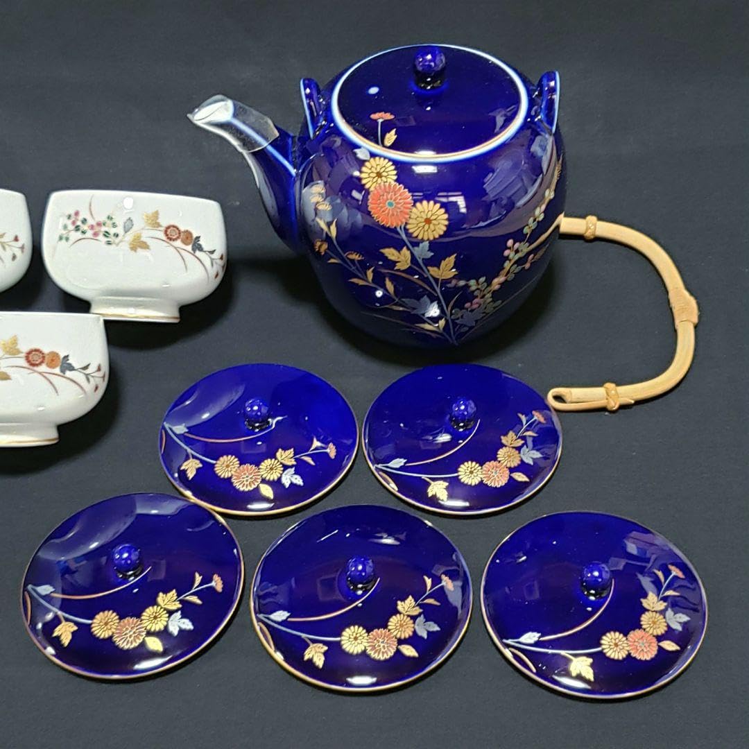 Amazon | 香蘭社 茶器 蓋付き湯飲み 5客 管理.KT | ノーブランド品