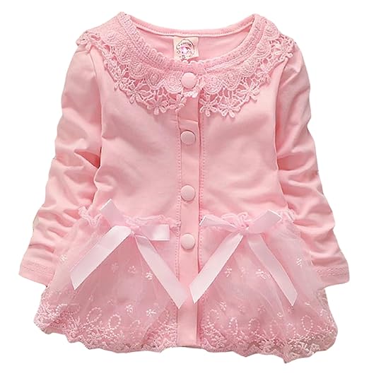 Baby Girls Spring Autumn Baby Lace Casual Coat Jackets Cardigan